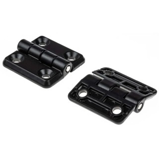 Elesa RS PRO Matt Die Cast Zinc Butt Hinge with Fixed Pin, Screw Fixing, 40 mm x 40 mm x 5 mm 124-1898
