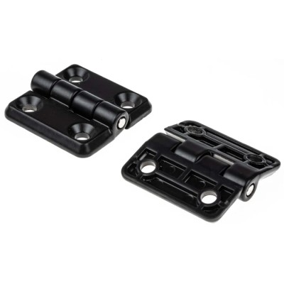 Elesa RS PRO Matt Die Cast Zinc Butt Hinge with Fixed Pin, Screw Fixing, 40 mm x 40 mm x 5 mm 124-1898