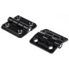 Elesa RS PRO Matt Die Cast Zinc Butt Hinge with Fixed Pin, Screw Fixing, 40 mm x 40 mm x 5 mm 124-1898