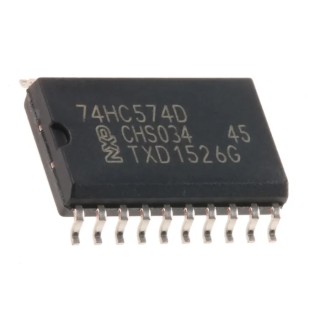 Nexperia 8 Octal D Type Flip Flop HC 3-State 20-Pin SOIC 24MHz 74HC574D,652