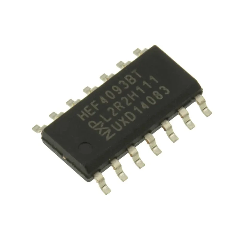 Nexperia 4 2-Input NAND Schmitt Trigger Input Logic Gate, 14-Pin SOIC HEF4093BT,652