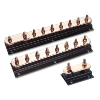 WJ Furse Copper Earth Bar L. 500 mm x W. 90 mm x H. 90 mm 8 Ways 7TCA083670R0745 LK245-8