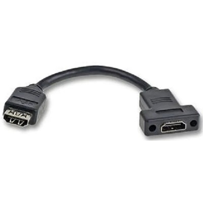 RS PRO 80 mm Female HDMI to Female HDMI Cable Black 124-2517