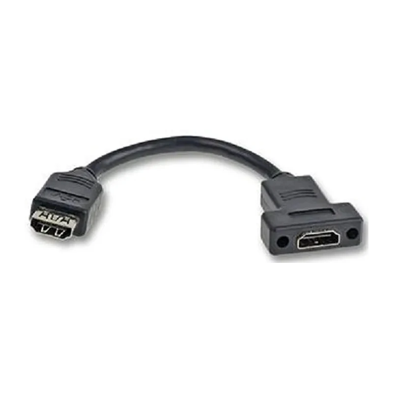 RS PRO 80 mm Female HDMI to Female HDMI Cable Black 124-2517