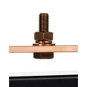 WJ Furse Copper Earth Bar L 400 mm x W 90 mm x H 90 mm 6 Ways 7TCA083670R0739 LK245-6