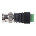 RS PRO Straight Coaxial Adapter Male BNC to 2 Pin Terminal Block Cable Mount 40.4mm Length Nickel Plated Contacts 124-2521
