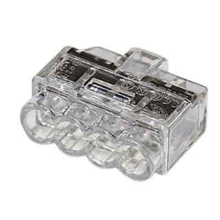 HellermannTyton HelaCon Plus Mini Insulated Wire Splice Connector Push-in Spring Termination 0.5-2.5 148-90038 HCPM-4-PC-CL