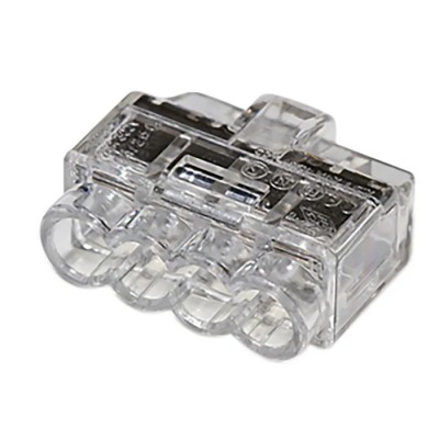 HellermannTyton HelaCon Plus Mini Insulated Wire Splice Connector Push-in Spring Termination 0.5-2.5 148-90038 HCPM-4-PC-CL