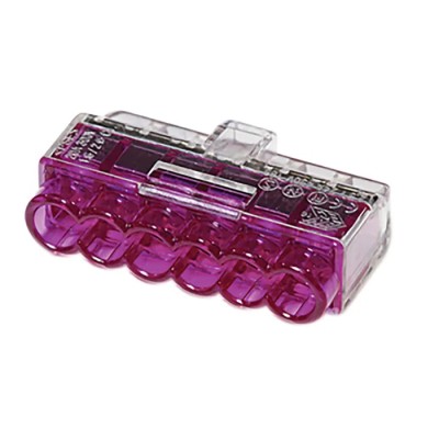 HellermannTyton HelaCon Plus Mini Insulated Wire Splice Connector Push-in Spring Termination 14 to 148-90040 HCPM-6-PC-CL/VT