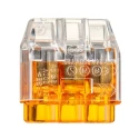 HellermannTyton HelaCon Plus Mini Wire Splice Connector Clear Orange Uninsulated Tin Plated Copper 148-90037 HCPM-3-PC-CL/OG