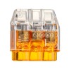 HellermannTyton HelaCon Plus Mini Wire Splice Connector Clear Orange Uninsulated Tin Plated Copper 148-90037 HCPM-3-PC-CL/OG