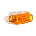 HellermannTyton HelaCon Plus Mini Wire Splice Connector Clear Orange Uninsulated Tin Plated Copper 148-90037 HCPM-3-PC-CL/OG