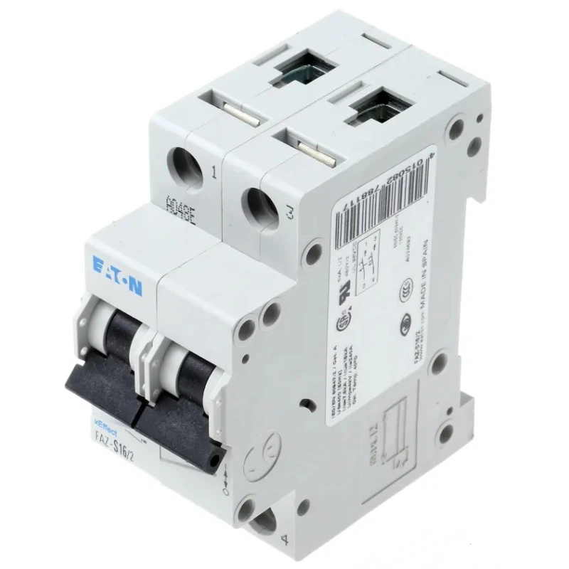 Eaton xEffect Miniature Circuit Breaker, 2-Pole, 16A, Type S, 230V AC, 10 kA Breaking Capacity 278811 FAZ-S16/2