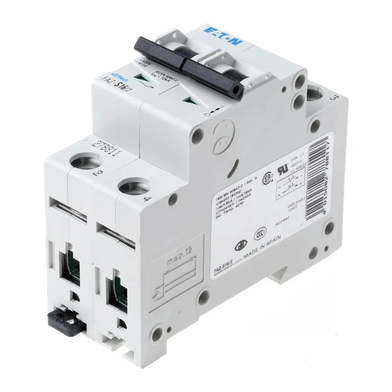 Eaton xEffect Miniature Circuit Breaker, 2-Pole, 16A, Type S, 230V AC, 10 kA Breaking Capacity 278811 FAZ-S16/2