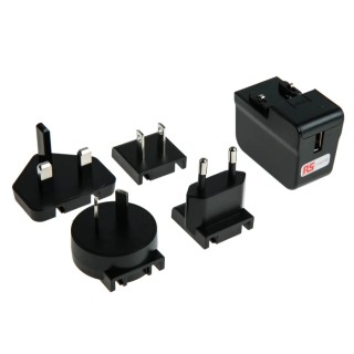 RS PRO USB Type A Universal AC/DC Adapter Australia, EU, UK, US 7.5 W 5V DC Output 1.5 A 124-2185
