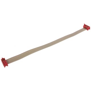 TE Connectivity Micro-MaTch Series Ribbon Cable Flat Ribbon 1.27 mm Pitch 6 Conductors 150 mm Length 28AWG 1483351-2