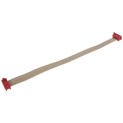 TE Connectivity Micro-MaTch Series Ribbon Cable Flat Ribbon 1.27 mm Pitch 6 Conductors 150 mm Length 28AWG 1483351-2