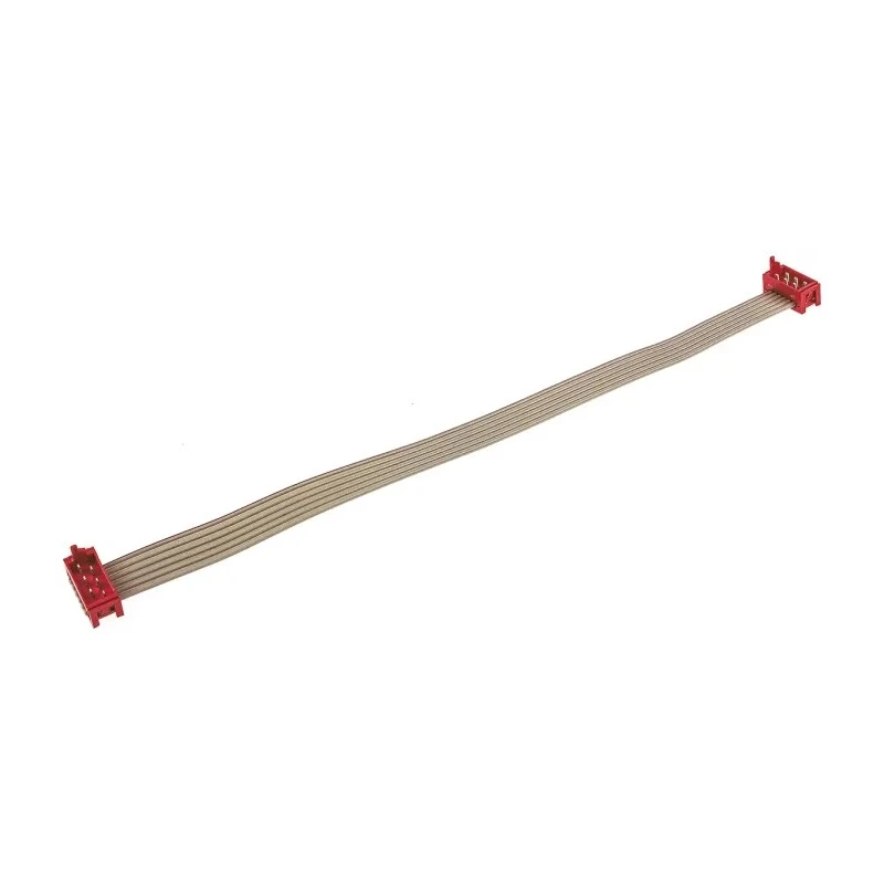 TE Connectivity Micro-MaTch Series Ribbon Cable Flat Ribbon 1.27 mm Pitch 6 Conductors 150 mm Length 28AWG 1483351-2