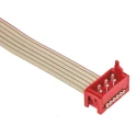 TE Connectivity Micro-MaTch Series Ribbon Cable Flat Ribbon 1.27 mm Pitch 6 Conductors 150 mm Length 28AWG 1483351-2