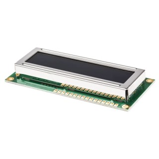 Displaytech Alphanumeric LED LCD Monochrome Display 2 x 16 Characters, White on Black, Parallel Interface 162C-GC-BC-3LP