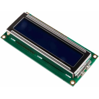 Displaytech Alphanumeric LED LCD Monochrome Display White on Blue 2 x 16 Characters 162C-CC-BC-3LP