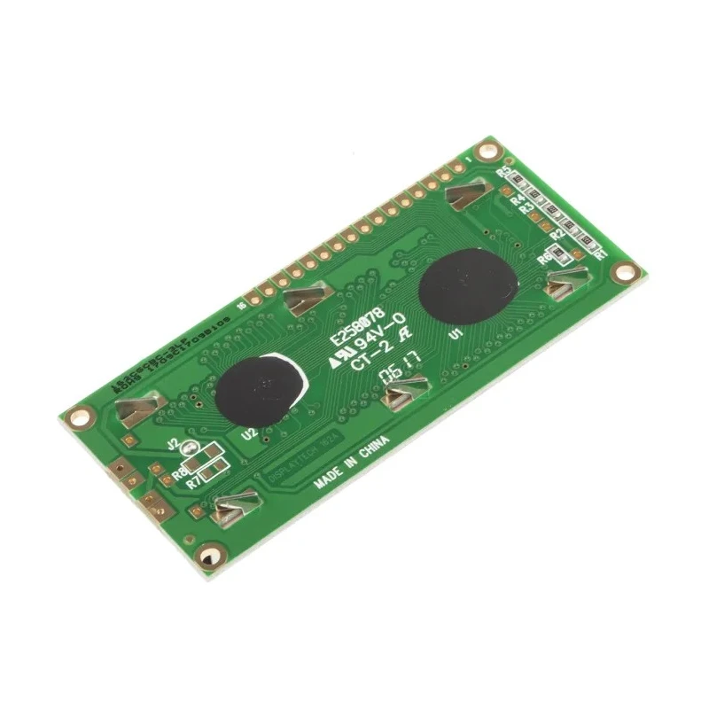 Displaytech 162D Alphanumeric LED LCD Monochrome Display White on Black 2 x 16 Characters 162D-CC-BC-3LP