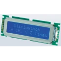 Displaytech 162D Alphanumeric LED LCD Monochrome Display White on Black 2 x 16 Characters 162D-CC-BC-3LP