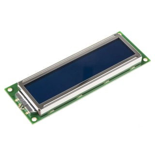 Displaytech Alphanumeric LED LCD Monochrome Display White on Blue 2 x 16 Characters 162F-CC-BC-3LP