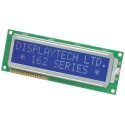 Displaytech Alphanumeric LED LCD Monochrome Display White on Blue 2 x 16 Characters 162F-CC-BC-3LP