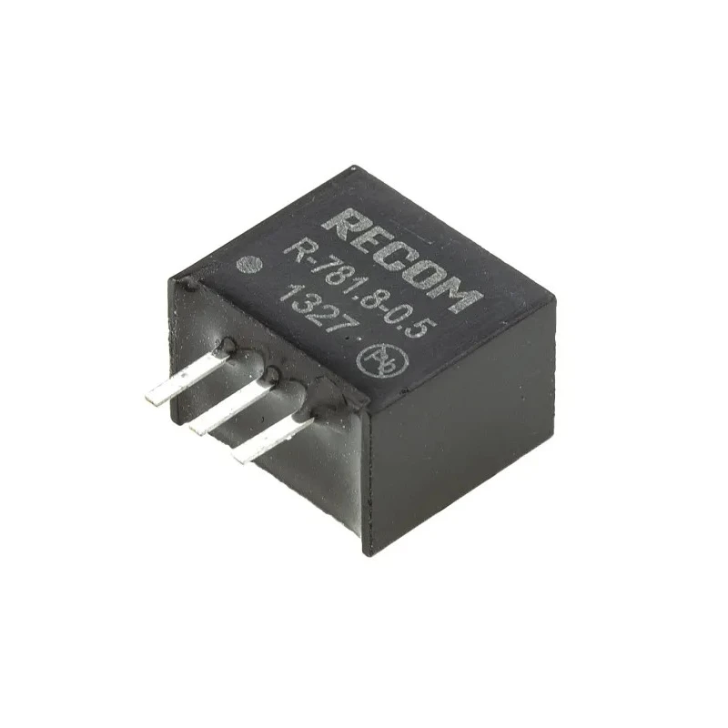 Recom Switching Regulator, Through Hole Mount, 1.8V DC Output Voltage, 500mA Output Current, 2.5W Power R-781.8-0.5