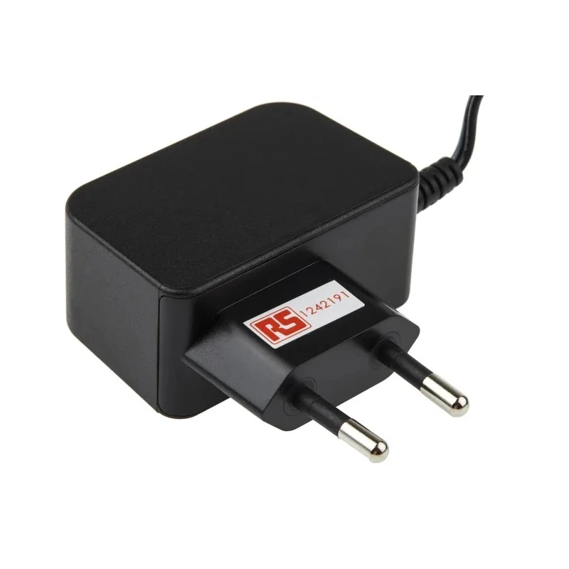 RS PRO 2.1 x 5.5 x 10 mm Centre Positive AC/DC Adapter Type C 12W 24V DC Output 500mA 124-2191