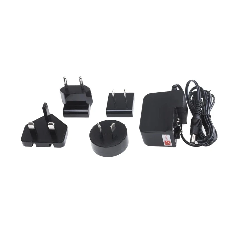 RS PRO Universal AC/DC Adapter 12W 24V DC Output 2.1 x 5.5 x 10 mm Centre Positive Plug 124-2192