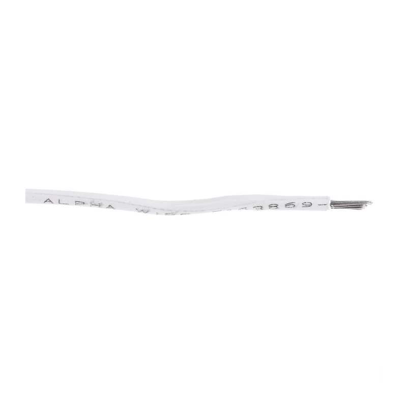Alpha Wire Hookup Wire PVC Series White 18 AWG, 16 x 0.25 mm Core Strands, 305 m Length, 300 V, Flame Retardant 3055 WH001