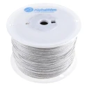 Alpha Wire Hookup Wire PVC Series White 18 AWG, 16 x 0.25 mm Core Strands, 305 m Length, 300 V, Flame Retardant 3055 WH001