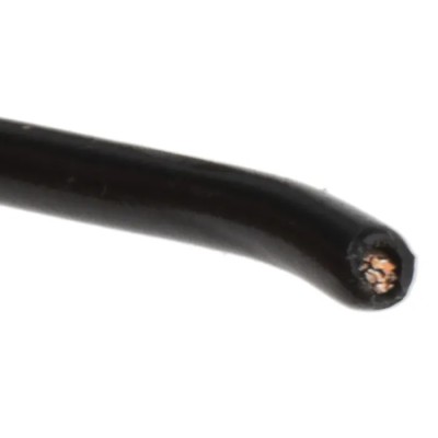 Alpha Wire Hook Up Wire PVC Series Black, 18 AWG, 16x0.25 mm Core Strands, 304 m, 300V, Flame Retardant, UL Listed 3055 BK001