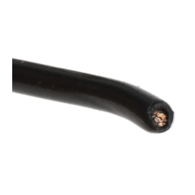 Alpha Wire Hook Up Wire PVC Series Black, 18 AWG, 16x0.25 mm Core Strands, 304 m, 300V, Flame Retardant, UL Listed 3055 BK001
