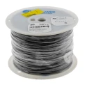 Alpha Wire Hook Up Wire PVC Series Black, 18 AWG, 16x0.25 mm Core Strands, 304 m, 300V, Flame Retardant, UL Listed 3055 BK001