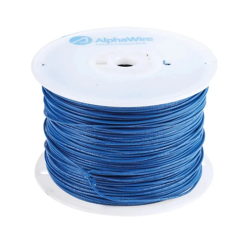 Alpha Wire Hookup Wire PVC Series Blue, 18 AWG, 16 x 0.25 mm Core Strands, 305 m Length, 300 V, Flame Retardant 3055 BL001