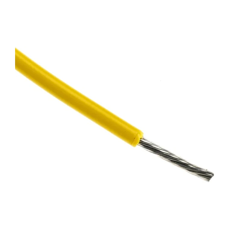 Alpha Wire Hookup Wire PVC Series Yellow, 18 AWG, 16/0.25 mm Core Strands, 305 m, 300V, Flame Retardant, UL1007, 3055 YL001