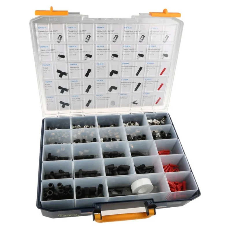 Legris Pneumatic Fittings Kit Over 300 Parts 4 mm 6 mm 8 mm Sizes 3151 00 01 58BP