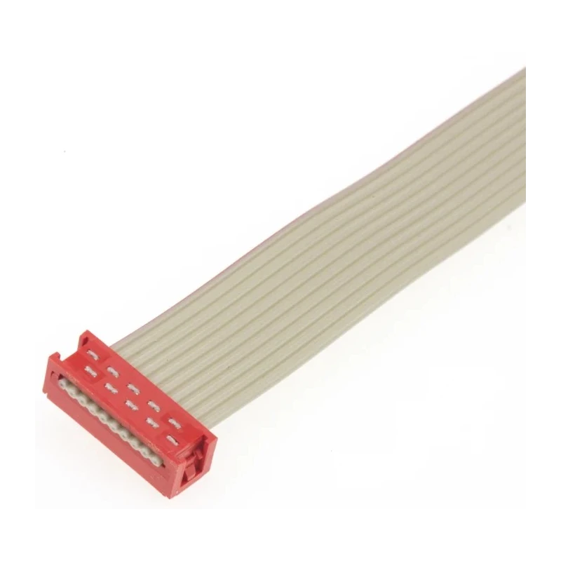 TE Connectivity Micro-MaTch Series Ribbon Cable Assembly Flat 1.27mm Pitch 10 Conductors 250mm Length 1483353-3