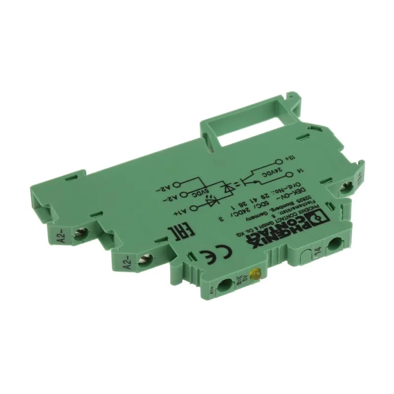 Phoenix Contact DEK-OV-5DC/24DC/3 Series Solid State Relay DIN Rail Mount 300V Load 6V DC Control 2941361