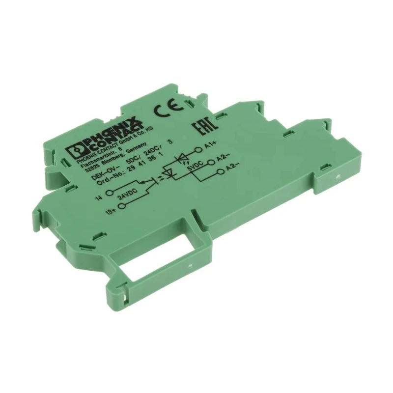 Phoenix Contact DEK-OV-5DC/24DC/3 Series Solid State Relay DIN Rail Mount 300V Load 6V DC Control 2941361