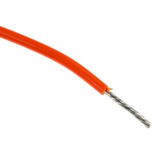 Alpha Wire Hook Up Wire PVC Series Orange, 18 AWG, 16/0.25 mm Core Strands, 305 m, Flame Retardant Polyvinyl 3055 OR001