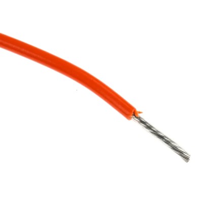 Alpha Wire Hook Up Wire PVC Series Orange, 18 AWG, 16/0.25 mm Core Strands, 305 m, Flame Retardant Polyvinyl 3055 OR001