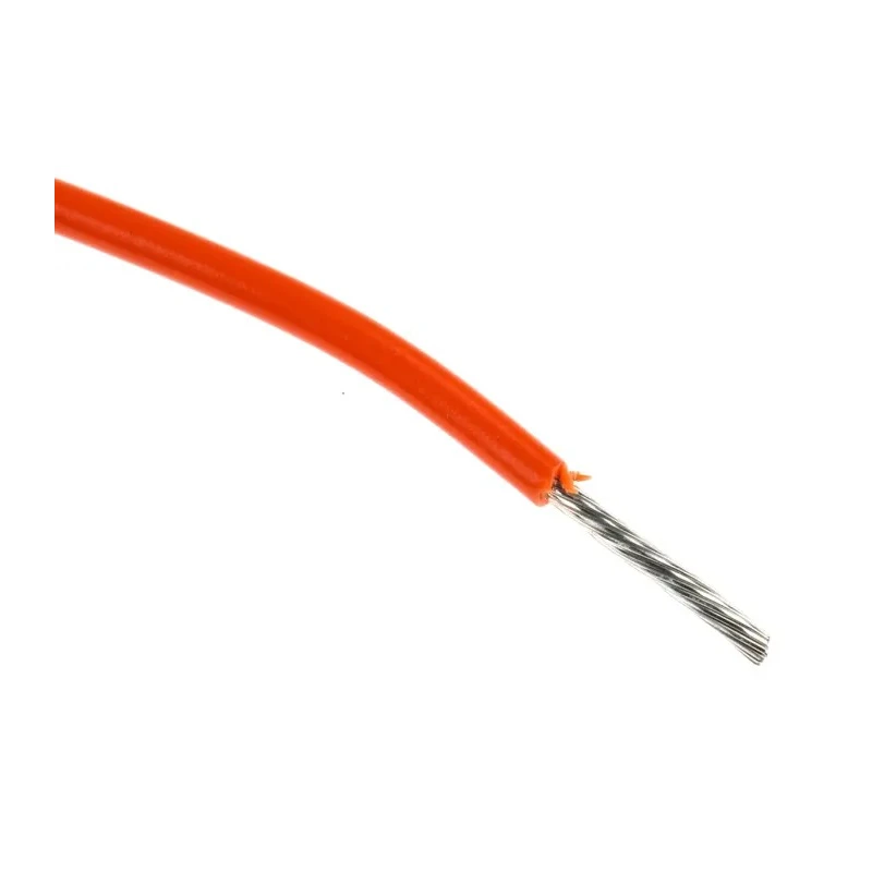 Alpha Wire Hook Up Wire PVC Series Orange, 18 AWG, 16/0.25 mm Core Strands, 305 m, Flame Retardant Polyvinyl 3055 OR001