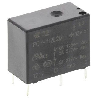 TE Connectivity PCB Power Relay 12V Coil Voltage 10A Switching Current Through Hole Mount PCH-112L2M