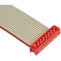 TE Connectivity Micro-MaTch Series Ribbon Cable Assembly Multi-Core 1.27 mm Pitch 16 Conductors 250 mm Length 1483356-3