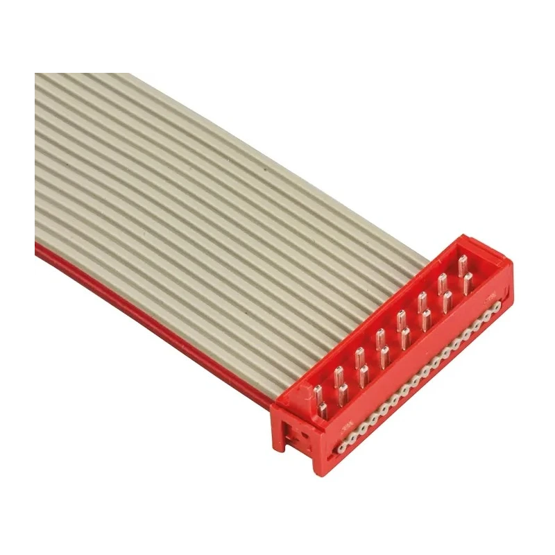 TE Connectivity Micro-MaTch Series Ribbon Cable Assembly Multi-Core 1.27 mm Pitch 16 Conductors 250 mm Length 1483356-3