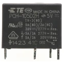 TE Connectivity DIN Rail Power Relay with 5V DC Coil, 10A Switching Current, SPDT Contact Configuration PCH-105D2H